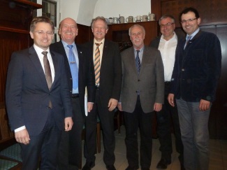 Bild von links: Tobias Rei, Peter Winter, Dr. Karl Dhler, Heinrich Henniger, Rainer Schreier, Martin Schffel